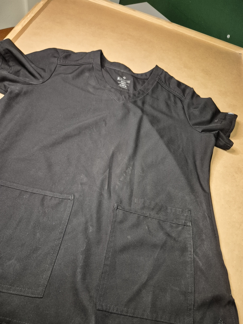 Med Couture Women's Black Scrub Top and Pants Set - Picture 8 of 12